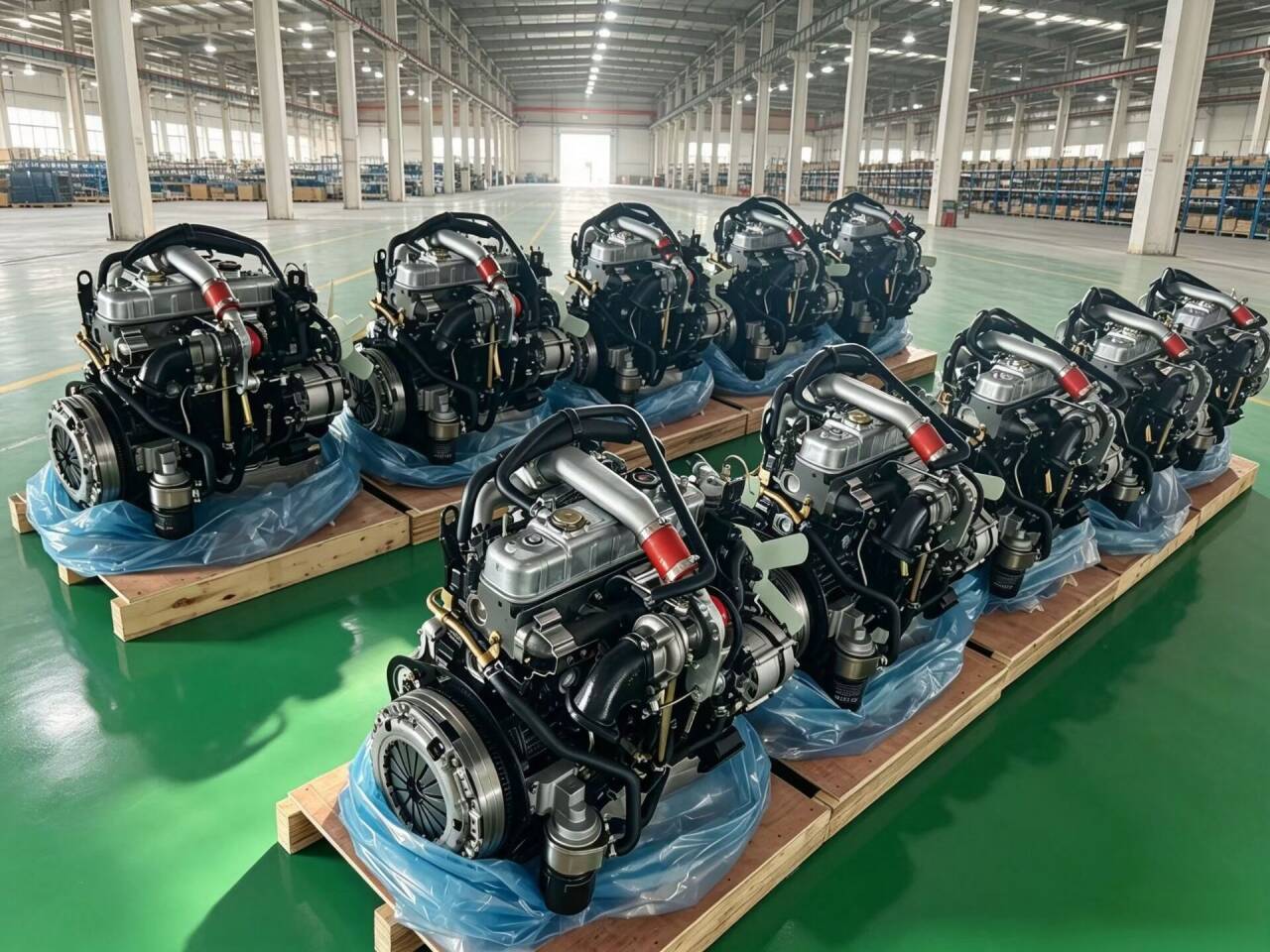 Isuzu 4JB1T 90 HP Diesel Engine in Stock — New, Ready to Ship from Guangzhou